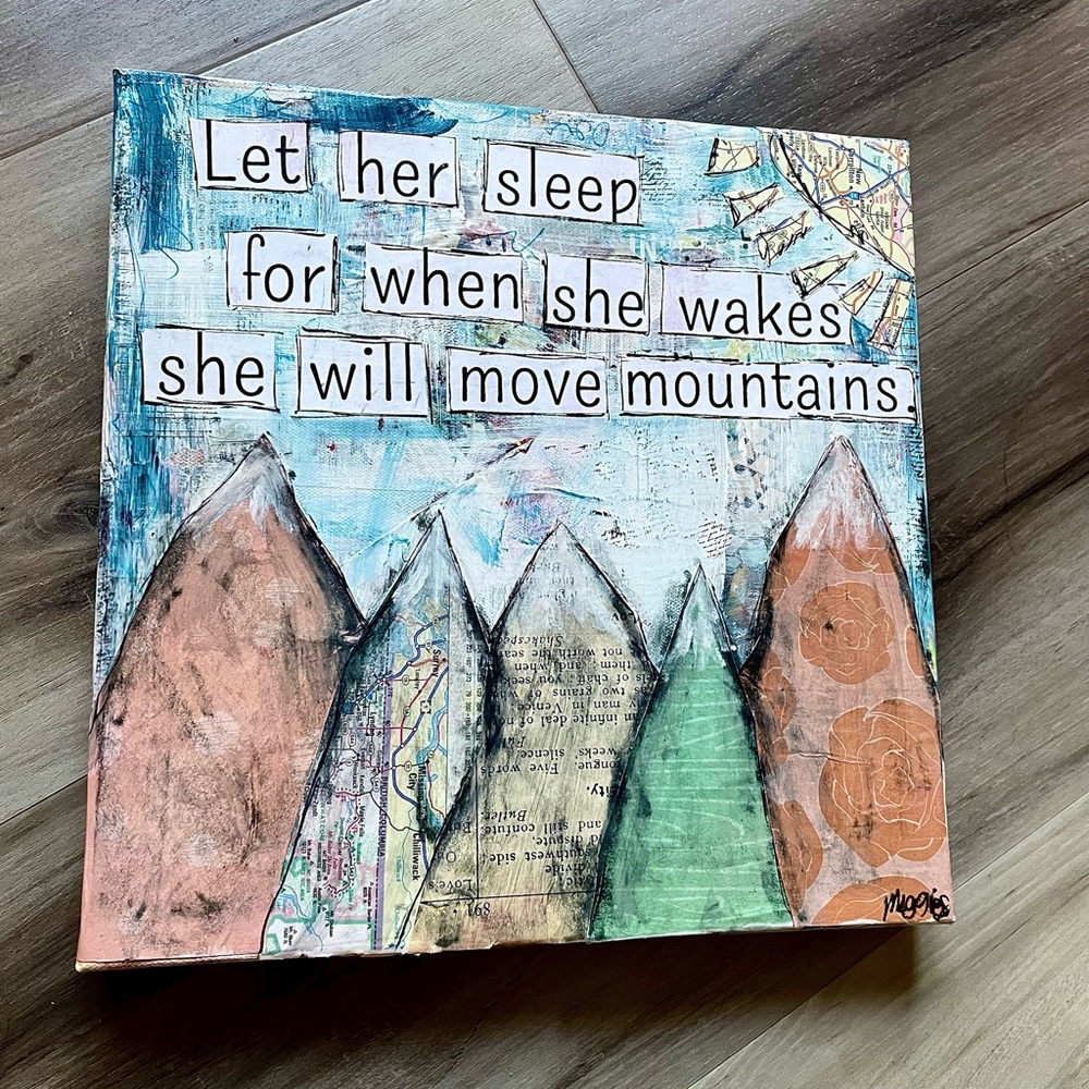 Original / one of a kind art. Mixed media